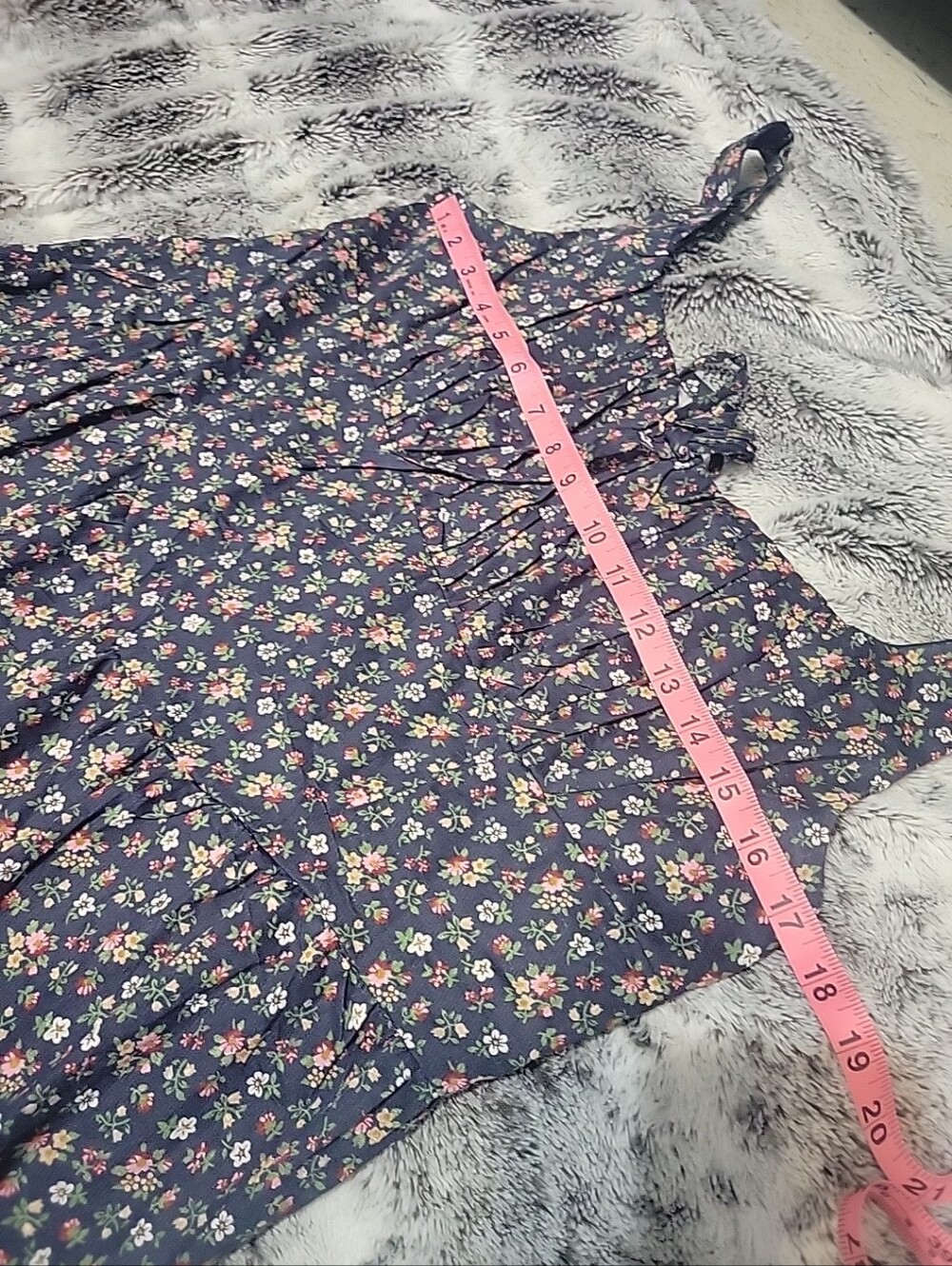 Cider Navy Floral Maxi Dress with Cream Lace New XL - Picture 5 of 7